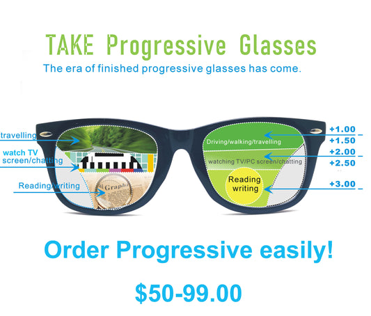 TAKE BY TAKEMOTO wood bamboo progressive prescription eyeglasses glasses frames