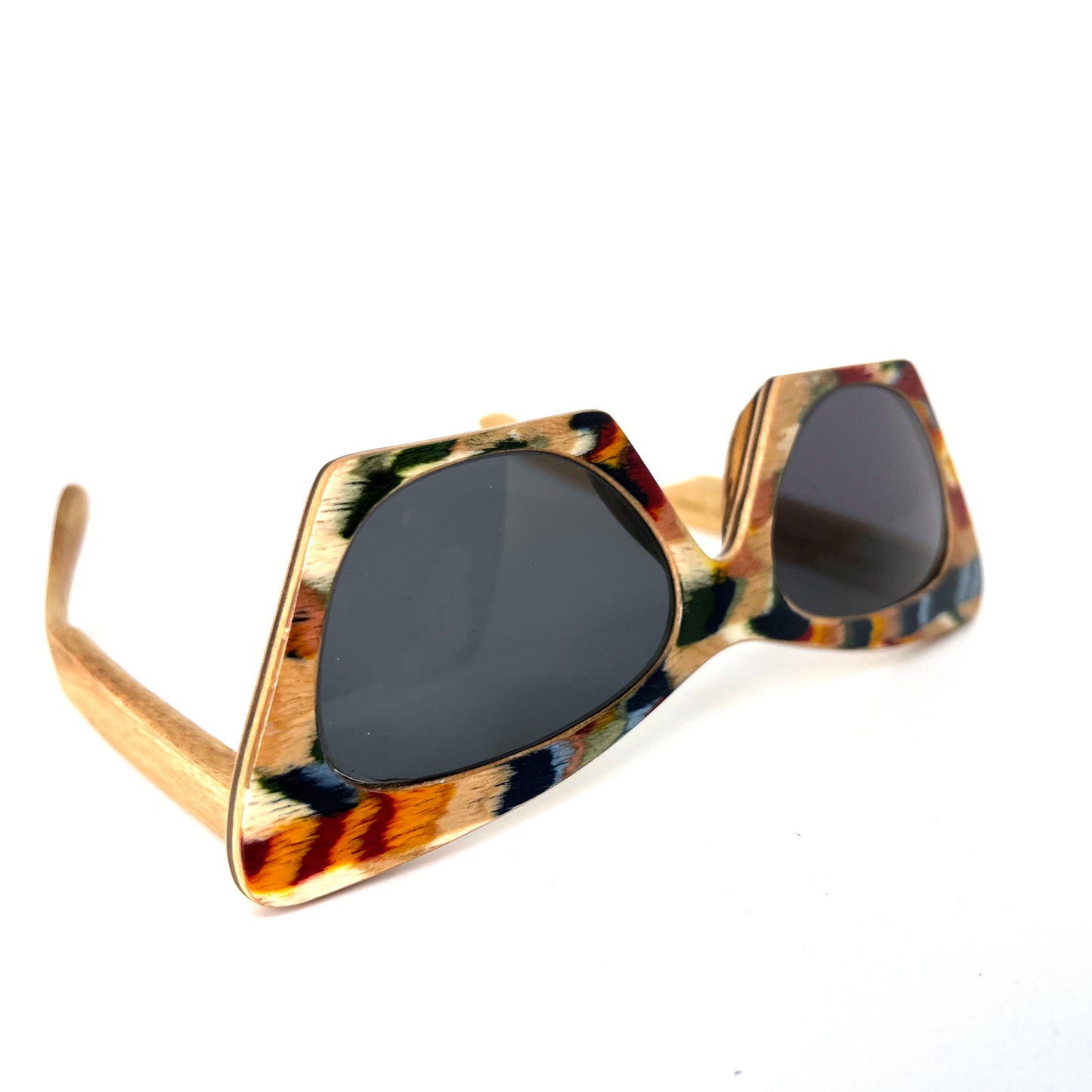 custom multicolor color wood glasses