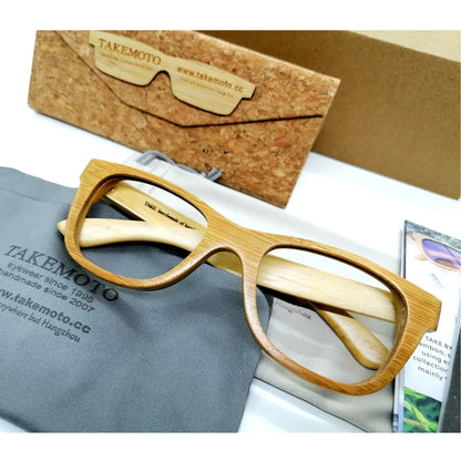 custom frame and lenses TAKEMOTO handmade bamboo glasses mjx – TAKEMOTO  HANDMADE EYEWEAR